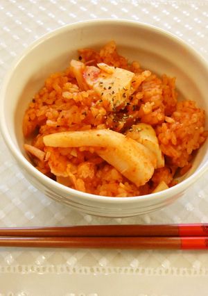 たけのこのトマトご飯-レシピのメイン写真