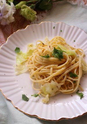 春キャベツ＆アンチョビのスパゲッティ-レシピのメイン写真
