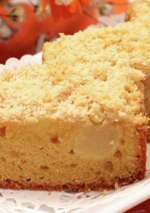 白桃のクランブルケーキ-レシピのメイン写真