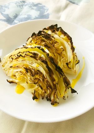 魚焼きグリルで☆春キャベツの焼きサラダ-レシピのメイン写真