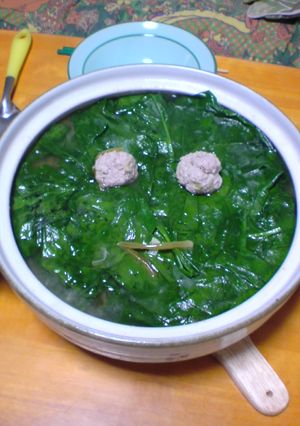 ま緑（ほうれん草）鍋-レシピのメイン写真