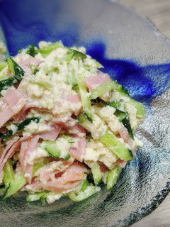 ☆超簡単☆ハムときゅうりの豆腐サラダ☆-レシピのメイン写真