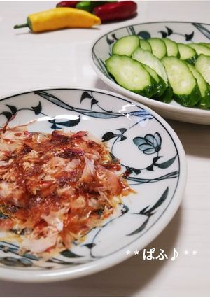 簡単！美味しい！胡瓜の鰹節のっけ♬-レシピのメイン写真