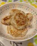 胸ひき肉と豆腐ともやしと大葉のつくね
