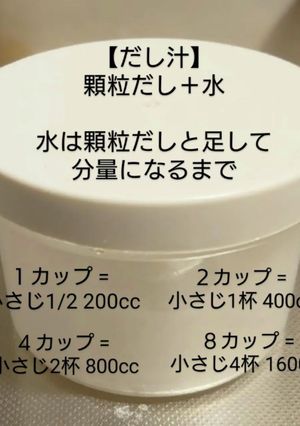 顆粒でだし汁-レシピのメイン写真