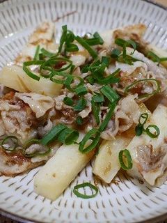 豚バラ肉と長芋のおか炒め-レシピのメイン写真