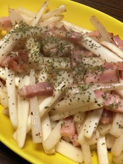 ベーコンと大根のバター炒め-レシピのメイン写真