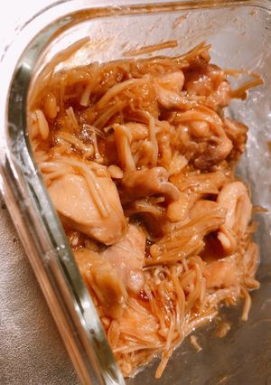 ♡悪魔な【鶏肉なめたけ】鶏肉とえのきだけ-レシピのメイン写真