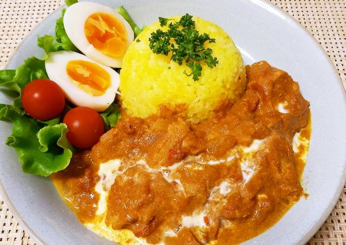 フライパンでチキンカレー トップ