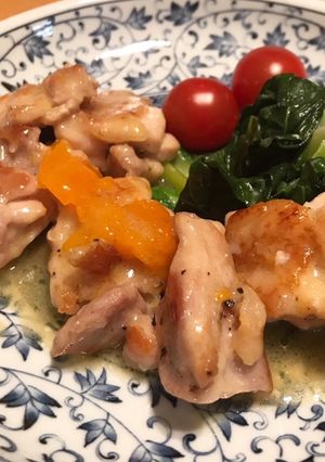 チキンのレモンバターソテーあんず風味-レシピのメイン写真