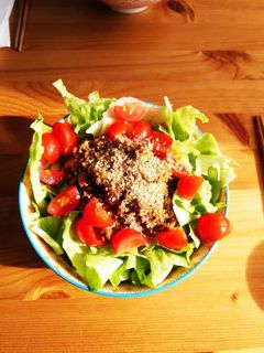 ぱぱっと肉味噌サラダそうめん-レシピのメイン写真