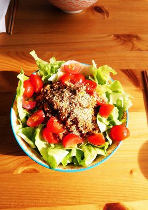 ぱぱっと肉味噌サラダそうめん-レシピのメイン写真