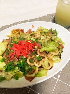 懐かしい味の焼きうどん-レシピのメイン写真