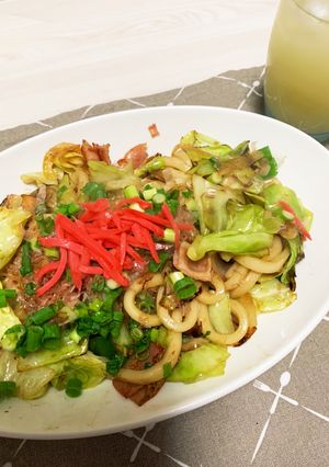 懐かしい味の焼きうどん-レシピのメイン写真