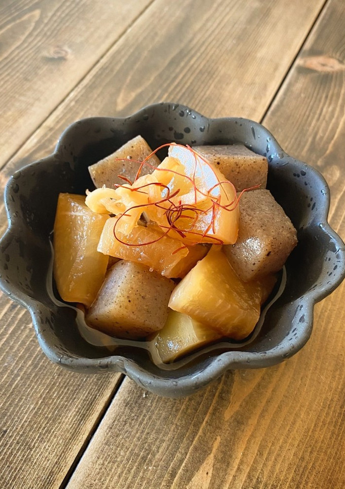 大根と黒こんにゃくのしみしみ煮-レシピのメイン写真