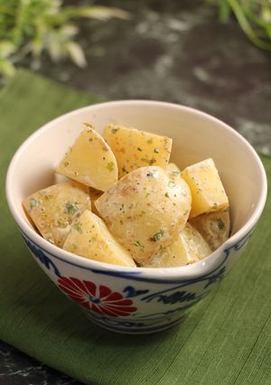 レンジで簡単！新じゃがの青海苔マヨ和え-レシピのメイン写真