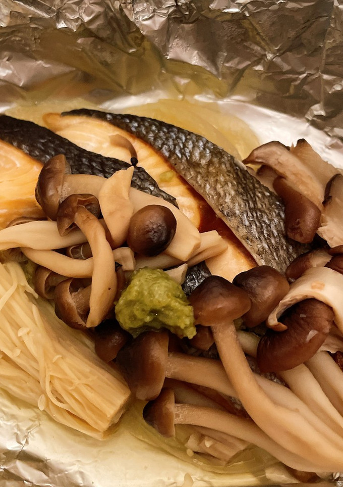 鮭のホイル焼き柚子胡椒仕立て-レシピのメイン写真