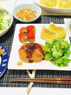 今日のおかずはコロッケ・夕飯メニュー-レシピのメイン写真