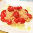 フレッシュ&セミドライトマトの冷製パスタ