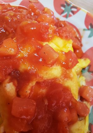 つわりごはん☆優しい味のトマトオムライス-レシピのメイン写真