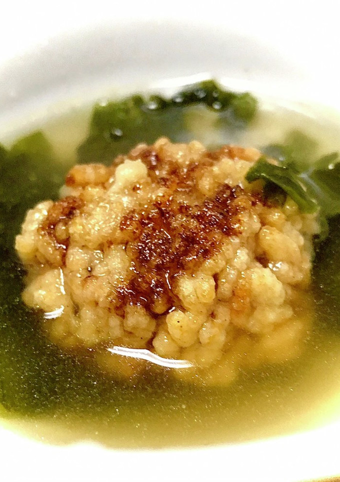 炊飯器の残りご飯②「焼きおにぎり茶漬け」-レシピのメイン写真