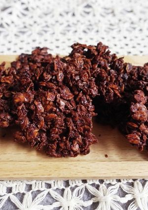 オートミールでザクザクチョコクッキー風♪-レシピのメイン写真