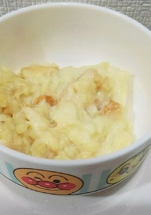 簡単時短離乳食☆豆乳パン粥★介護食にも-レシピのメイン写真