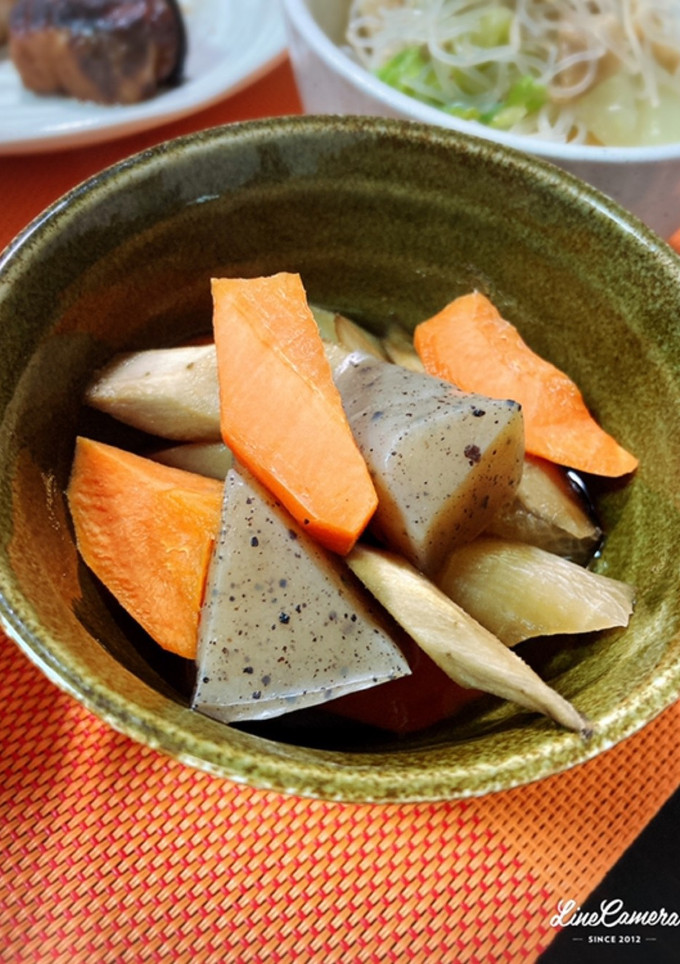 牛蒡と蒟蒻と人参の煮物-レシピのメイン写真
