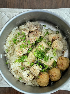 ソロキャンプ用 焼き鳥飯 ※多少焦げアリ-レシピのメイン写真