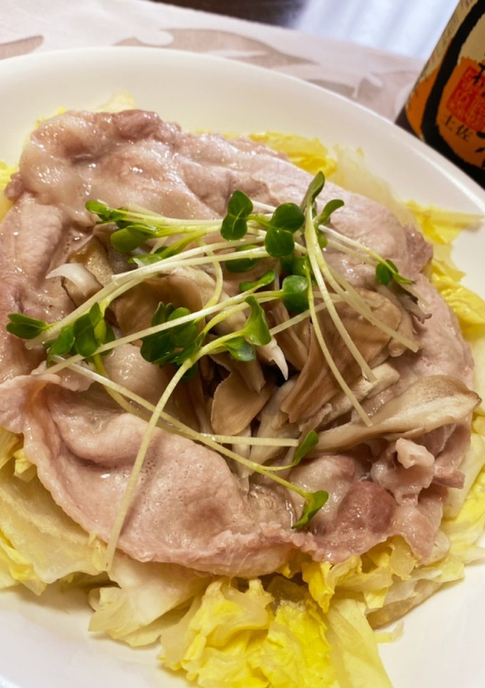 ◆簡単 豚肉と白菜のレンチン蒸し◆-レシピのメイン写真