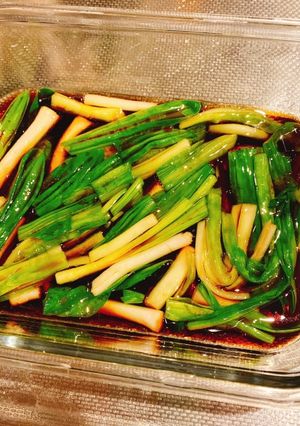 行者にんにくの醤油漬け-レシピのメイン写真