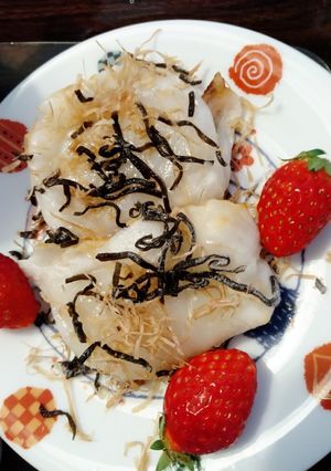 塩昆布と切りイカの焼き餅ふわりん-レシピのメイン写真