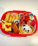 簡単！年少最後のぱんだ組幼稚園弁当♡
