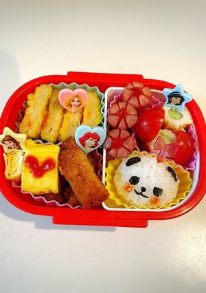 簡単！年少最後のぱんだ組幼稚園弁当♡-レシピのメイン写真