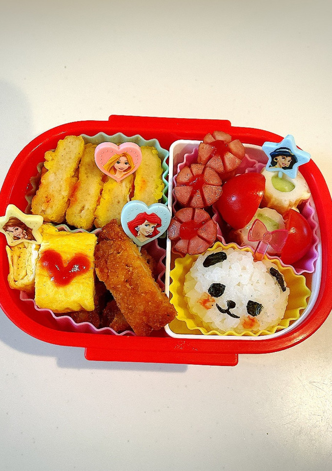簡単！年少最後のぱんだ組幼稚園弁当♡-レシピのメイン写真