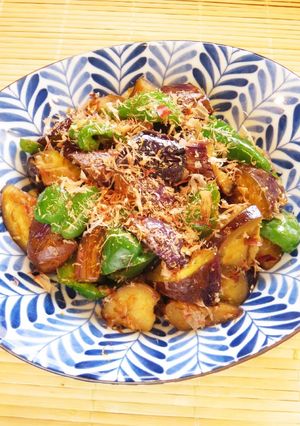 😊なすとピーマンの簡単おかかポン酢炒め😊-レシピのメイン写真