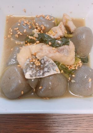 白身魚とこんにゃくのすっぱ煮-レシピのメイン写真