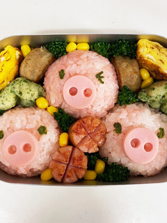 簡単キャラ弁★3匹の子豚-レシピのメイン写真