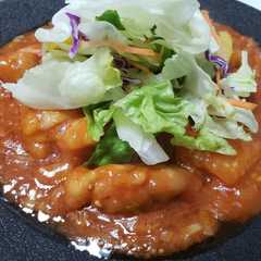 รูปของ 【簡単】鶏のチリソース炒め【減塩】