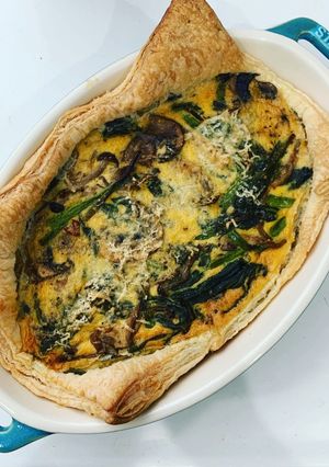 きのことほうれん草のサクッとキッシュ-レシピのメイン写真