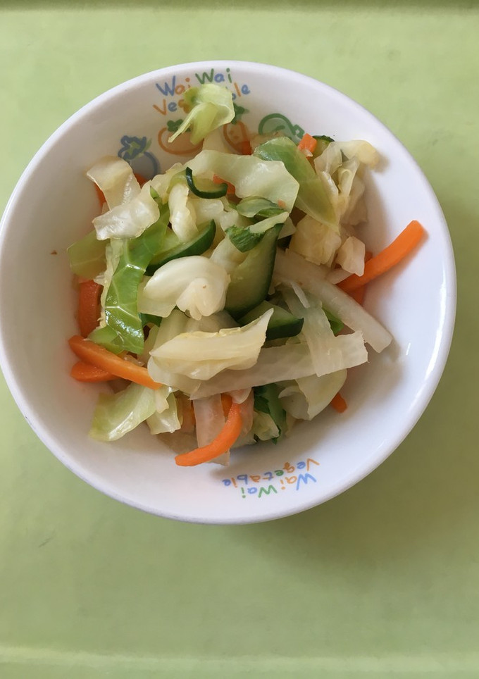 【保育園給食】野菜の梅和え-レシピのメイン写真