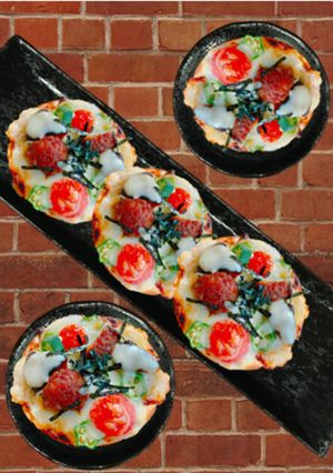 えっ！餃子の皮DE和風ソースミニピザ？-レシピのメイン写真