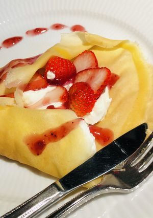 もち麦入りホットケーキMIXでクレープ-レシピのメイン写真