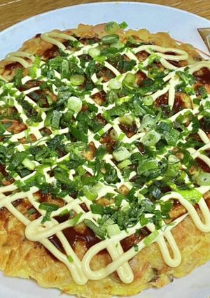 魚肉ソーセージで白菜と椎茸のお好み焼き-レシピのメイン写真