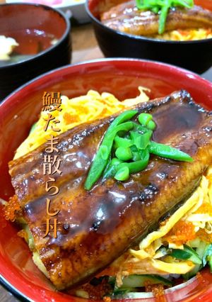 鰻たま散らし丼-レシピのメイン写真