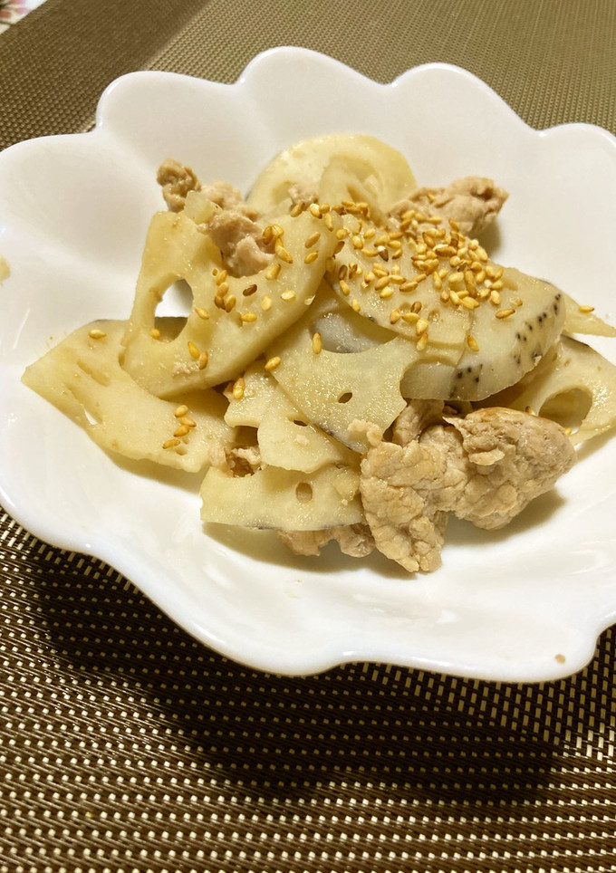 ご飯がすすむ♡　豚肉とれんこんの生姜炒め-レシピのメイン写真