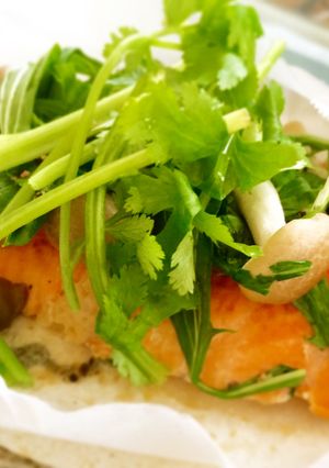 鮭と水菜のホイル蒸し♩-レシピのメイン写真