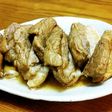 豚ばらブロックの黒酢煮豚。