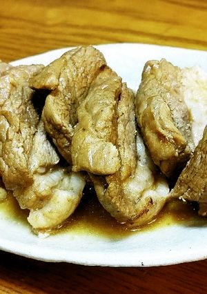 豚ばらブロックの黒酢煮豚。-レシピのメイン写真