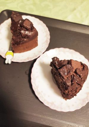 HMで簡単 チョコバナナケーキ-レシピのメイン写真